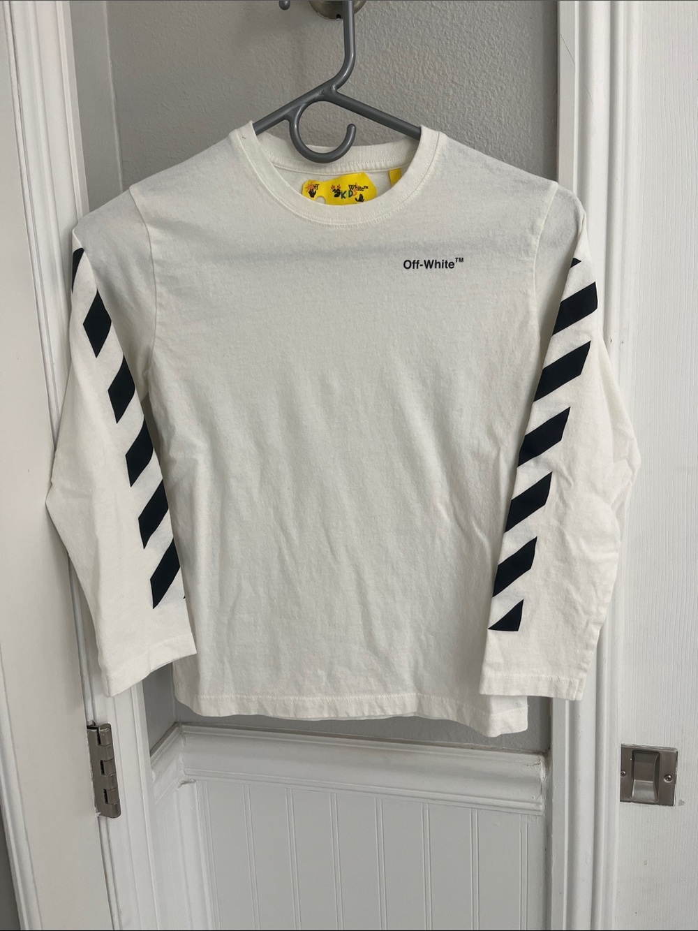 OFF-WHITE Brand Long Sleeve T Shirt Tee 8 Kids Youth Boys Designer
